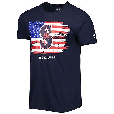 Men's New Era Navy Seattle Mariners 4th of July Jersey T-Shirt