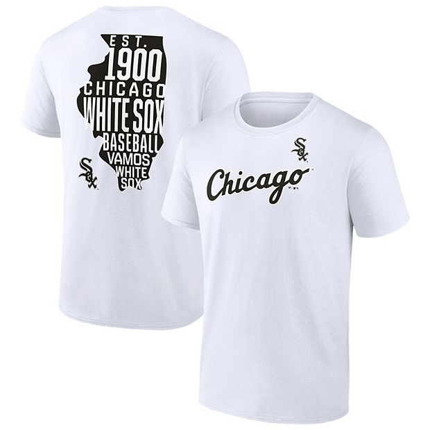 Fanatics Men's Black Chicago White Sox Official Logo T-shirt