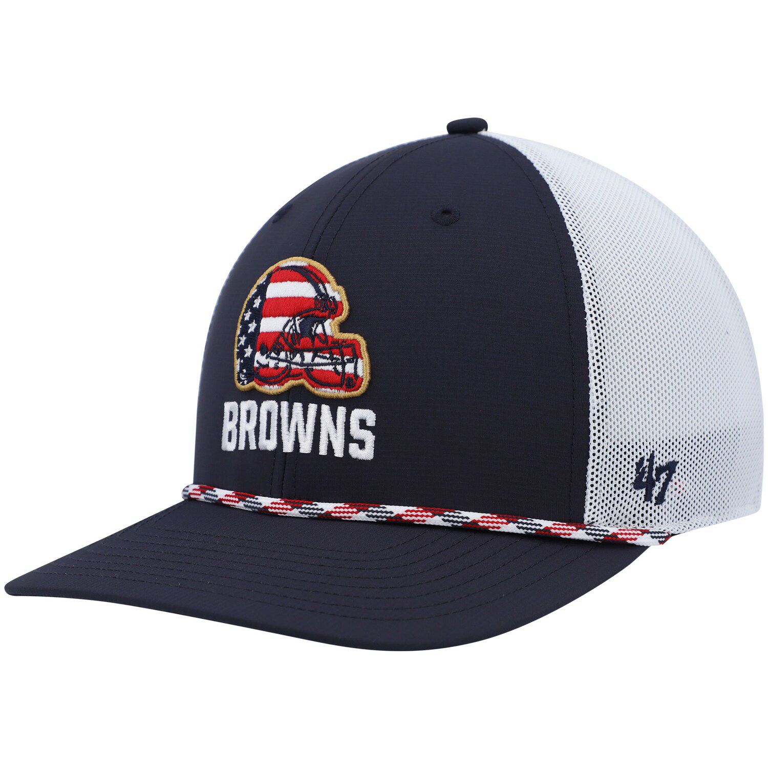 Lids Denver Broncos '47 Hitch Stars and Stripes Trucker Adjustable Hat -  White