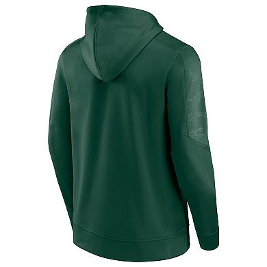 Men's Fanatics Branded Green Miami Hurricanes On The Ball Pullover Hoodie