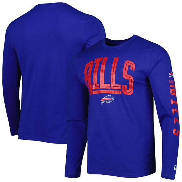 Men's New Era Royal Buffalo Bills Combine Stadium Logo Long Sleeve T-Shirt