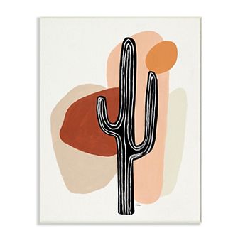 Stupell Home Decor Western Terracotta Desert Cactus Plant Framed Wall Art
