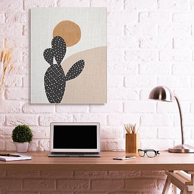Stupell Home Decor Prickly Pear Terracotta Desert Sun Framed Wall Art