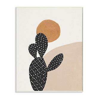 Stupell Home Decor Prickly Pear Terracotta Desert Sun Plaque Wall Art