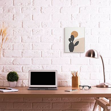 Stupell Home Decor Prickly Pear Terracotta Desert Sun Framed Wall Art