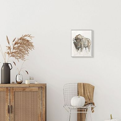 Stupell Home Decor Western American Buffalo Framed Wall Art