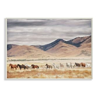 Stupell Home Decor Wild Horses Plaque Wall Art