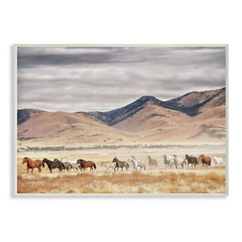 Stupell Home Decor Wild Horses Plaque Wall Art