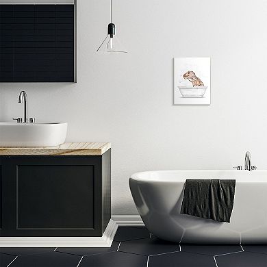 Stupell Home Decor T-Rex Dinosaur in Bubble Bath Framed Wall Art