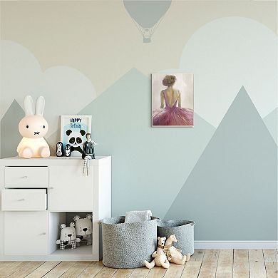 Stupell Home Decor Pink Ballerina Tutu Plaque Wall Art