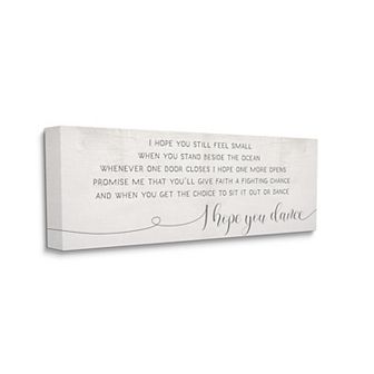 Stupell Home Decor I Hope You Dance Canvas Wall Art