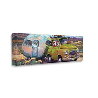 Stupell Home Decor Dogs Camper Canvas Wall Art