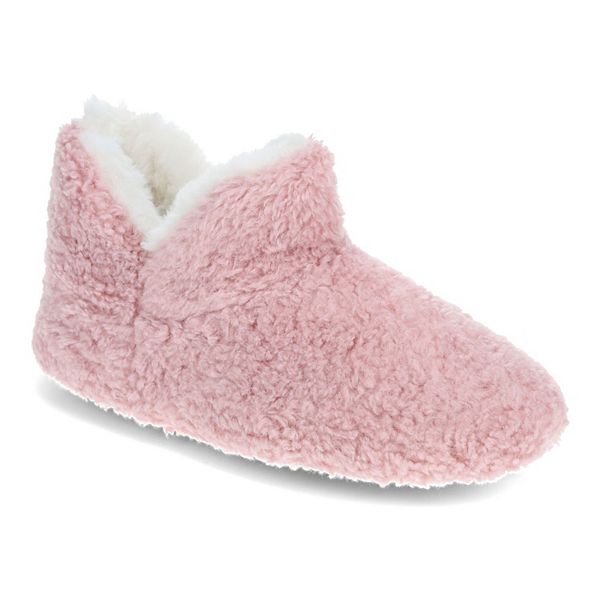 Pink sherpa outlet bootie