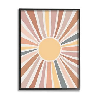 Stupell Home Decor Southwestern Desert Sun Framed Wall Art