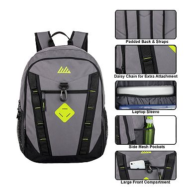 Summit Ridge Grey Clip Backpack