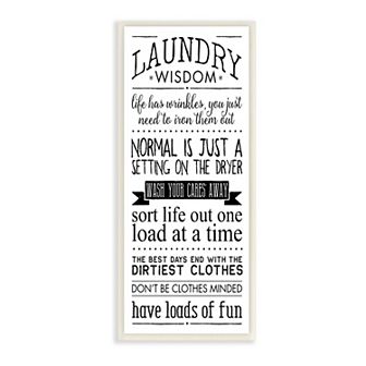 Stupell Home Decor Laundry Wisdom Plaque Wall Art