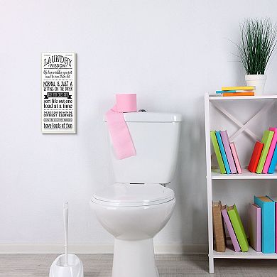 Stupell Home Decor Laundry Wisdom Plaque Wall Art