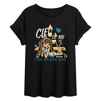 Juniors' Monster High Cleo De Nile "Queen Bee" Oversized Graphic Tee