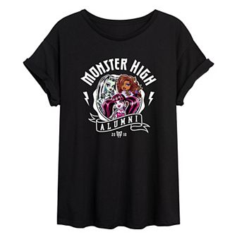 Juniors' Monster High Alumni Oversized Graphic Tee