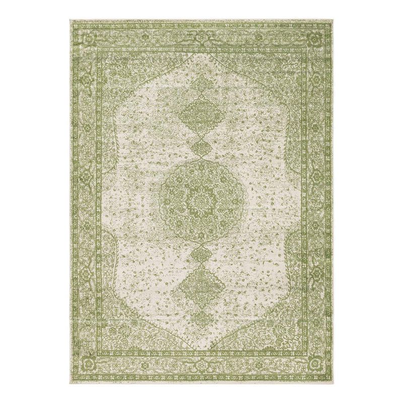 Unique Loom Midnight Bromley Rug, Green, 8Ft Rnd