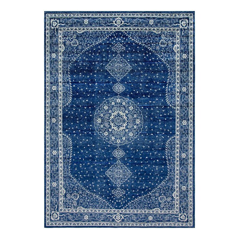 Unique Loom Midnight Bromley Rug, Blue, 8Ft Rnd