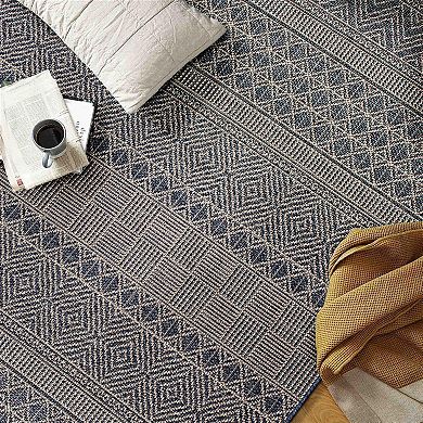 World Rug Gallery Geometric Bohemian Indoor Outdoor Area Rug