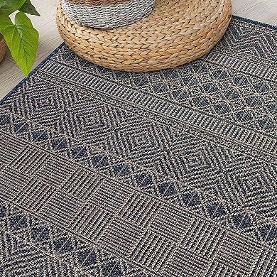 World Rug Gallery Geometric Bohemian Indoor Outdoor Area Rug