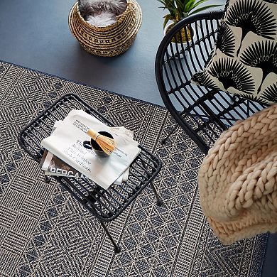 World Rug Gallery Geometric Bohemian Indoor Outdoor Area Rug