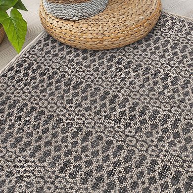 World Rug Gallery Contemporary Trellis Indoor Outdoor Area Rug