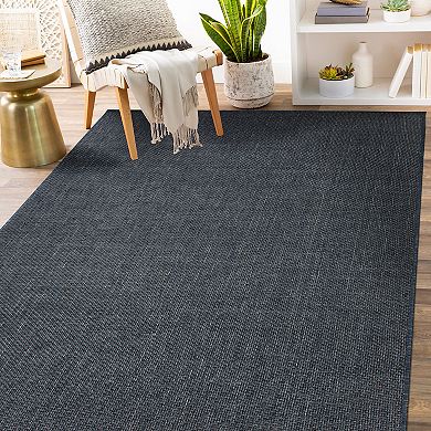 World Rug Gallery Contemporary Solid Indoor Outdoor Area Rug