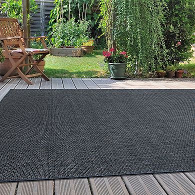 World Rug Gallery Contemporary Solid Indoor Outdoor Area Rug
