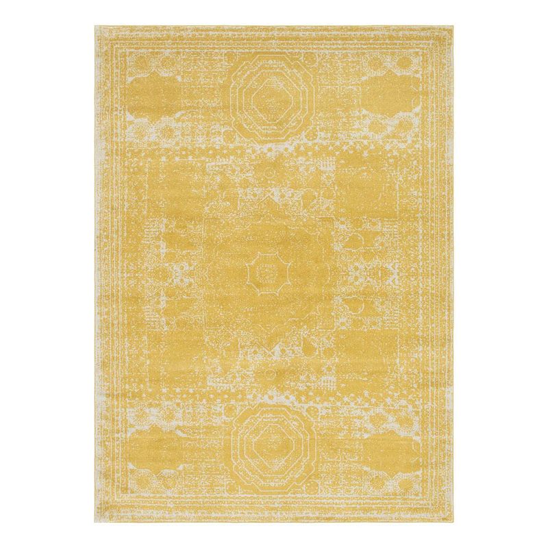 Unique Loom Wells Bromley Rug, Yellow, 5x8 ft