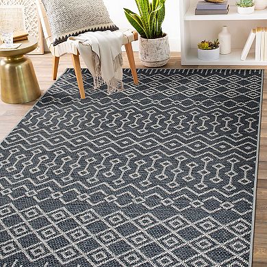 World Rug Gallery Trellis Bohemian Indoor Outdoor Area Rug