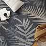 World Rug Gallery Bahama Palm Frond Indoor Outdoor Area Rug