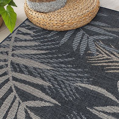 World Rug Gallery Bahama Palm Frond Indoor Outdoor Area Rug