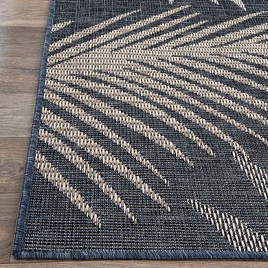 World Rug Gallery Bahama Palm Frond Indoor Outdoor Area Rug