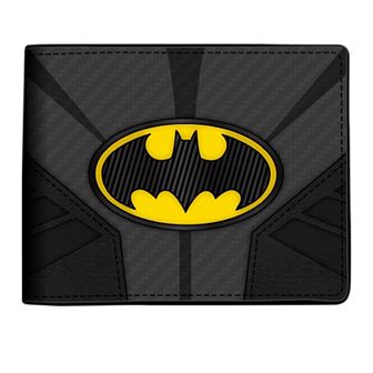 Men's Batman Metal Badge Bifold Wallet