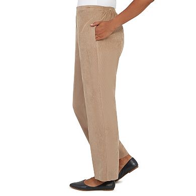 Women's Alfred Dunner Corduroy Pull-On Straight Pants