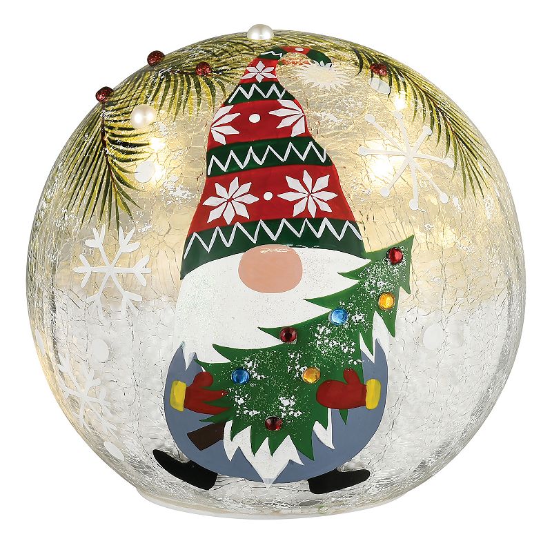Studio 66 Very Merry Gnome LED Snow Globe, Multicolor