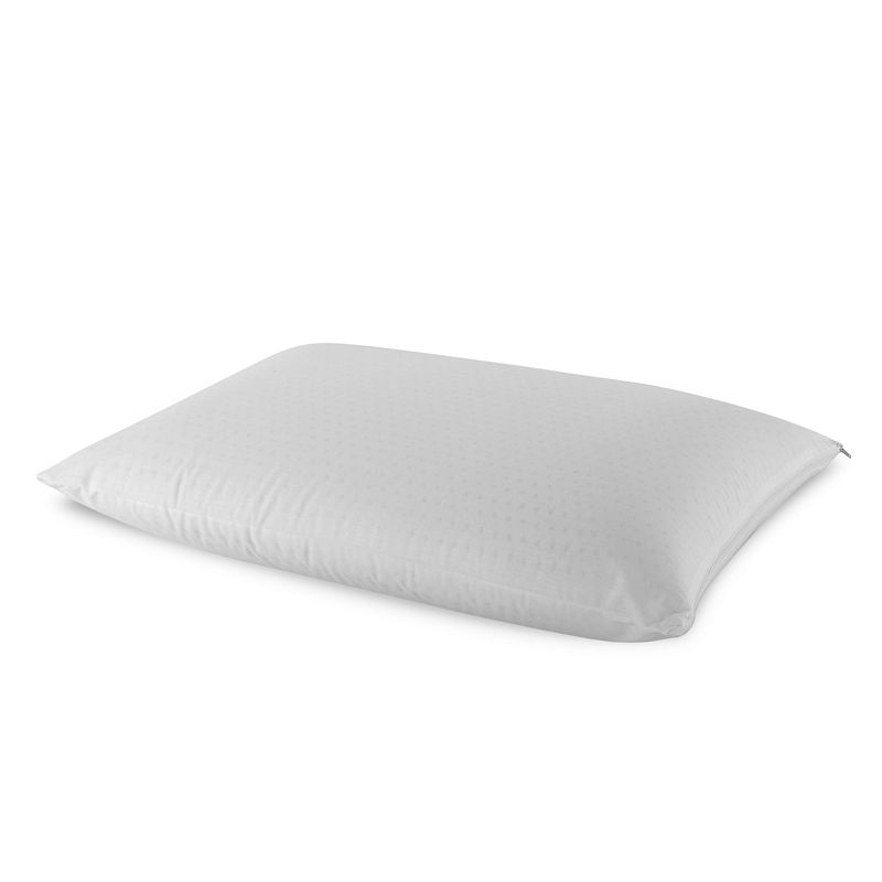 I AM A Natural Latex Bed Pillow  100% Cotton Cover  King