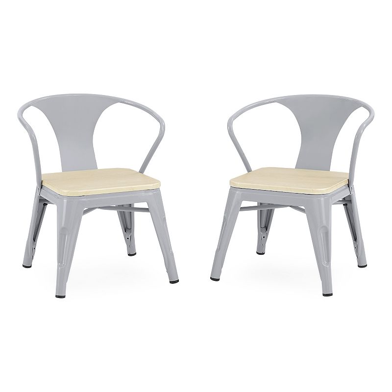 Delta Children Bistro 2-Piece Chair Set, Grey