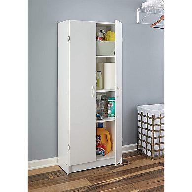 ClosetMaid 896700 12.5 x 24 x 59.5 Inch Adjustable 4 Shelf Pantry Cabinet, White