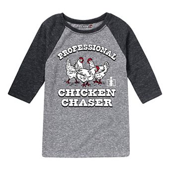 Boys 8-20 Case IH Chicken Chaser Raglan Graphic Tee