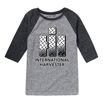 Boys 8-20 Case IH Harvestor Plate Raglan Graphic Tee