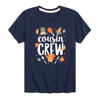 Boys 8-20 Thanksgiving Cousin Crew Graphic Tee
