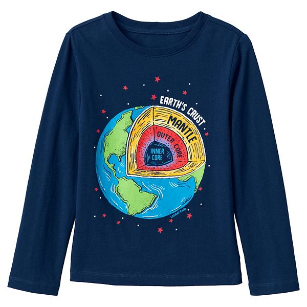 Kids 220 Lands' End Kids Long Sleeve Graphic Tee
