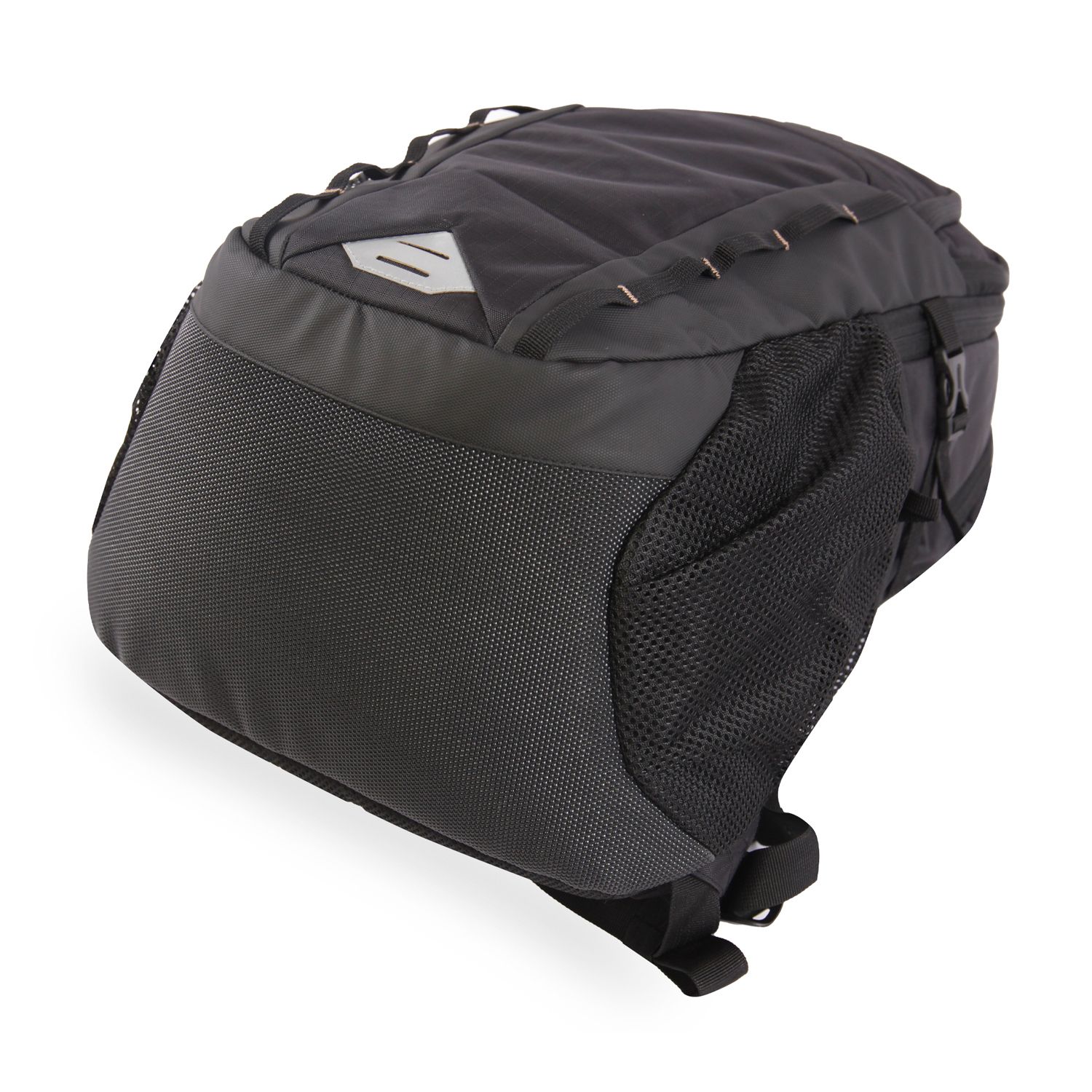 Highland Outdoor Rucksack 38L Schwarz – Mit Laptopfach, Trinkschlauch-Zugang Und Gepolstertem Netzrücken