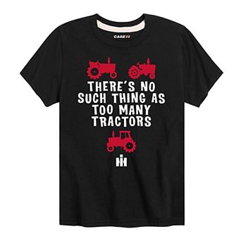 Boys 8-20 Case IH Too Many Tractors Graphic Tee