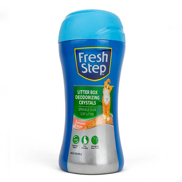 Fresh Step Litter Box Scent Crystals in Summer Breeze, 15oz