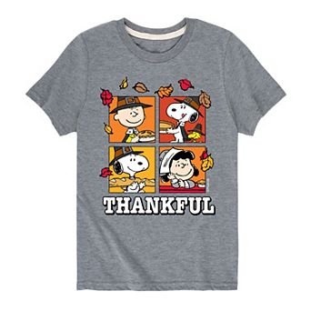Boys 8-20 Peanuts Thankful Thanksgiving Graphic Tee